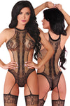 Livia Corsetti Manoella Bodystocking Black
