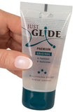 Just Glide Lubricant. Water Based.