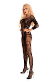 Livia Corsetti Monata Bodystocking Black | Angel Clothing