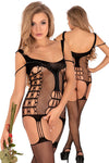Livia Corsetti Moriana Bodystocking Black