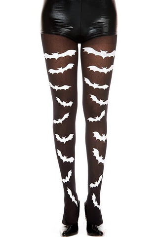 Music Legs Bat Tights | Angel Clothing