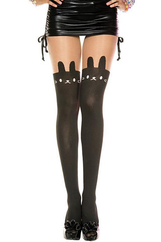 Music Legs Bunny Tights | Angel Clothing