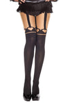 Music Legs Heart Suspender Tights | Angel Clothing