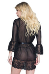 Music Legs Mesh and Lace Robe | Angel Clothing