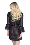 Music Legs Mesh and Lace Robe | Angel Clothing