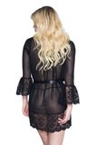 Music Legs Mesh and Lace Robe | Angel Clothing