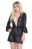 Music Legs Mesh and Lace Robe | Angel Clothing