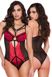 Music Legs Two Tone Lace Teddy