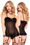 Music Legs Polka Dot Corset (L)