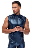 NEK Blue Metallic Shirt | Angel Clothing