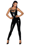 Noir Handmade Backless Catsuit (2XL) | Angel Clothing