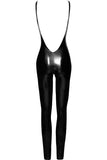 Noir Handmade Backless Catsuit (2XL) | Angel Clothing