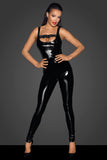 Noir Handmade Backless Catsuit (2XL) | Angel Clothing