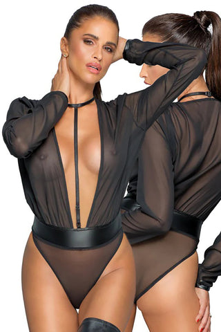 Noir Handmade Mesh Body | Angel Clothing