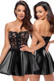Noir Handmade Corset Dress | Angel Clothing