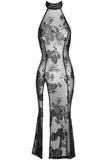 Noir Handmade Long Tulle Dress | Angel Clothing