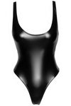Noir Handmade Powerwetlook Body with high cut bottom hem | Angel Clothing