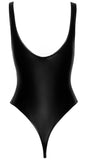 Noir Handmade Powerwetlook Body with high cut bottom hem | Angel Clothing