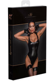 Noir Handmade Powerwetlook Body with high cut bottom hem | Angel Clothing