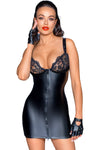 Noir Handmade Powerwetlook Mini-Dress | Angel Clothing