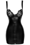 Noir Handmade Powerwetlook Mini-Dress | Angel Clothing
