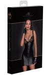 Noir Handmade Powerwetlook Mini-Dress | Angel Clothing