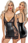 Noir Handmade Short Powerwetlook Dress