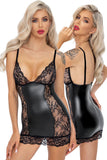 Noir Handmade Short Powerwetlook Dress