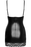 Noir Handmade Short Powerwetlook Dress | Angel Clothing