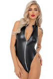 Noir Handmade Powerwetlook Bodysuit | Angel Clothing