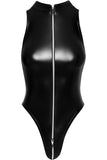 Noir Handmade Powerwetlook Bodysuit (XL, 2XL) | Angel Clothing