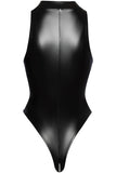Noir Handmade Powerwetlook Bodysuit (XL, 2XL) | Angel Clothing