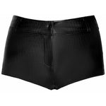 Noir Handmade Wild Crocodile Wetlook Shorts | Angel Clothing