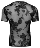 Noir Handmade Flock Embroidery T-Shirt (2XL) | Angel Clothing