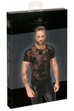 Noir Handmade Flock Embroidery T-Shirt (2XL) | Angel Clothing