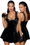 Noir Handmade Short PVC Dress | Angel Clothing