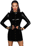 Noir Handmade Short PVC Dress (S) | Angel Clothing