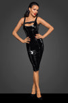 Noir Handmade PVC Midi Dress | Angel Clothing