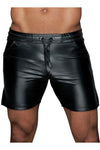 Noir Handmade Power Wetlook Shorts | Angel Clothing