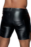 Noir Handmade Power Wetlook Shorts | Angel Clothing