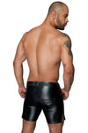 Noir Handmade Power Wetlook Shorts | Angel Clothing