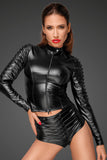 Noir Handmade Powerwetlook Jacket (L, XL) | Angel Clothing