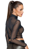 Noir Handmade Powernet Transparent Top | Angel Clothing