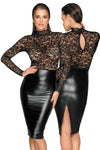 Noir Handmade Powerwetlook Dress