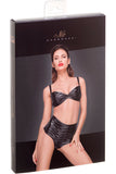 Noir handmade Powerwetlook Shorts (S, L) | Angel Clothing