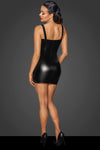 Noir Handmade Powerwetlook Mini-Dress | Angel Clothing