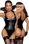 Noir Handmade Powerwetlook Body with high cut bottom hem