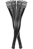 Noir Handmade Superstar Powerwetlook Stockings | Angel Clothing