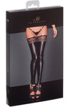 Noir Handmade Superstar Powerwetlook Stockings | Angel Clothing