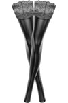 Noir Handmade Superstar Powerwetlook Stockings | Angel Clothing